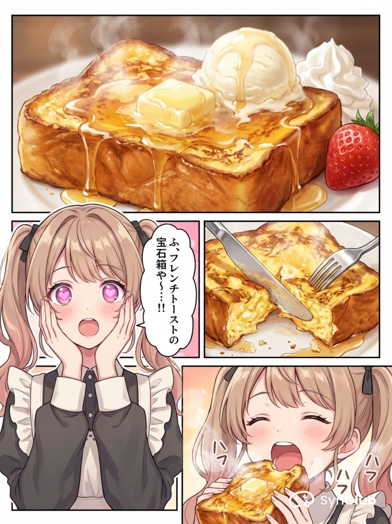 第一話:『ハーフツインと、とろ〜り厚切りフレンチトースト』