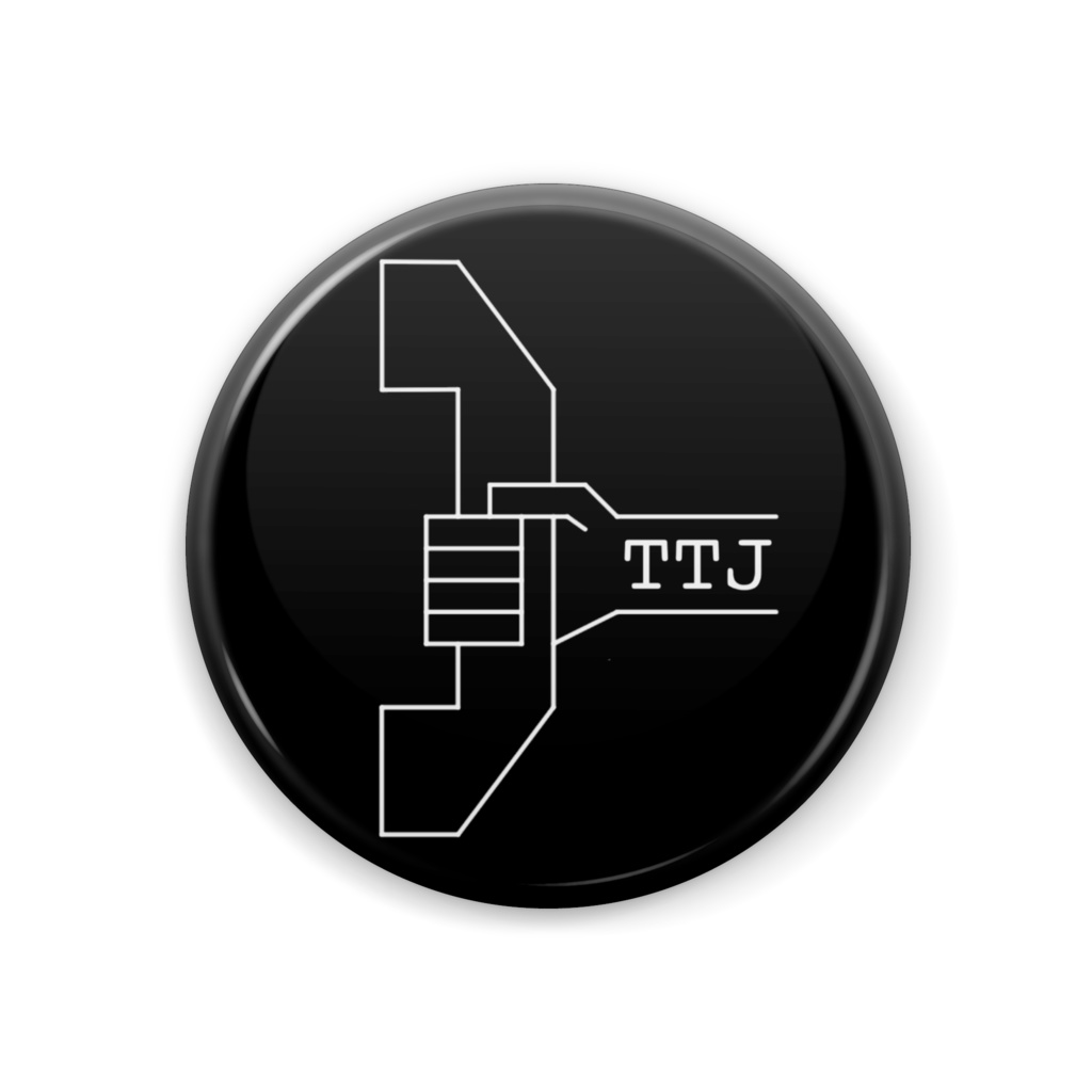 TTJ【Pick up the phone】缶バッジ(黒)