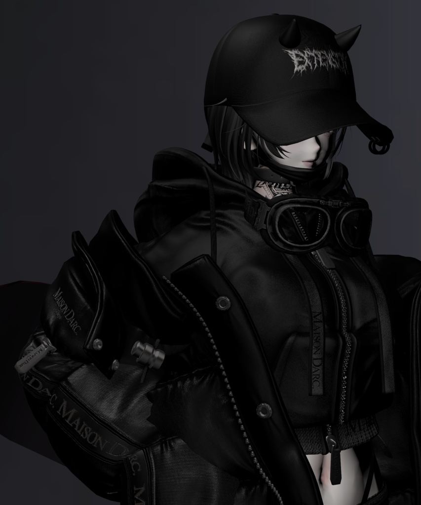 【服用】lilToon Black Rim 黒リム