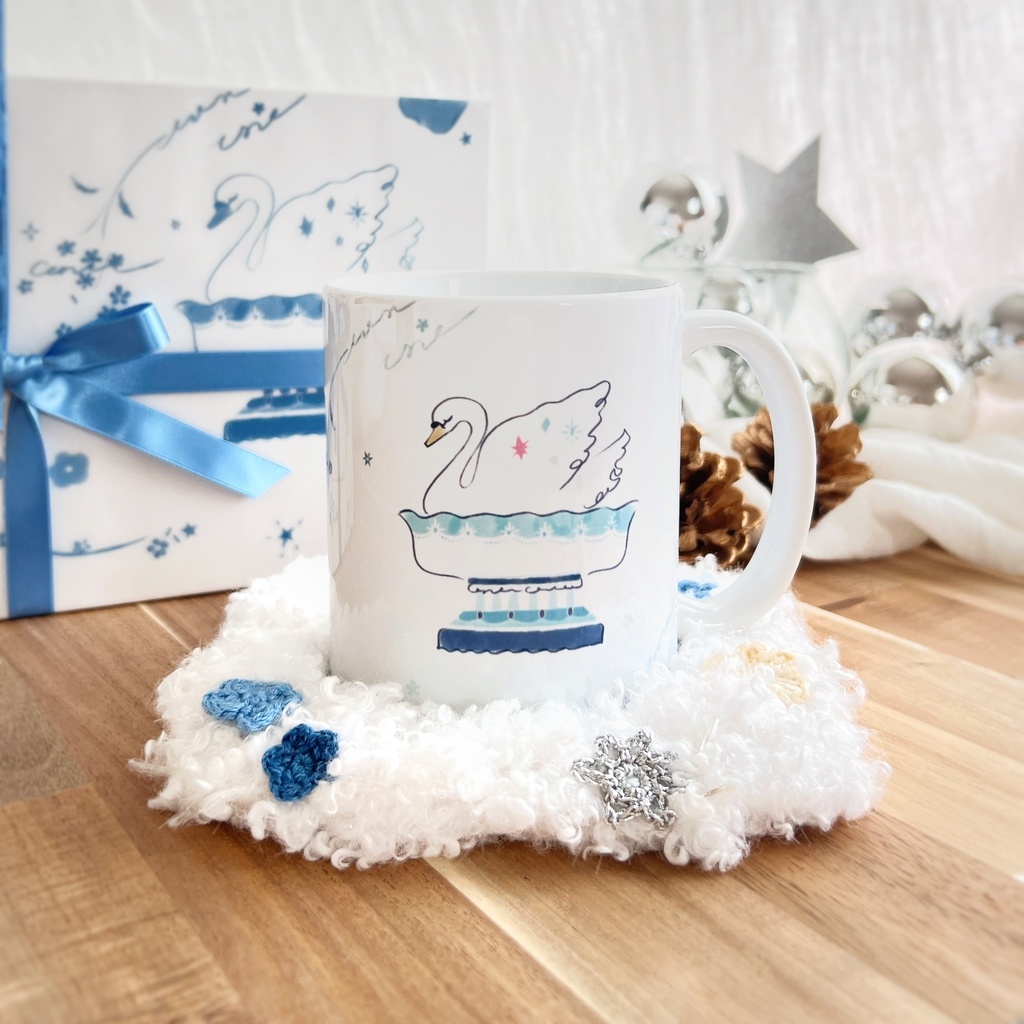 『光に編まれて』マグカップ&コースターセット　ホリデーギフト