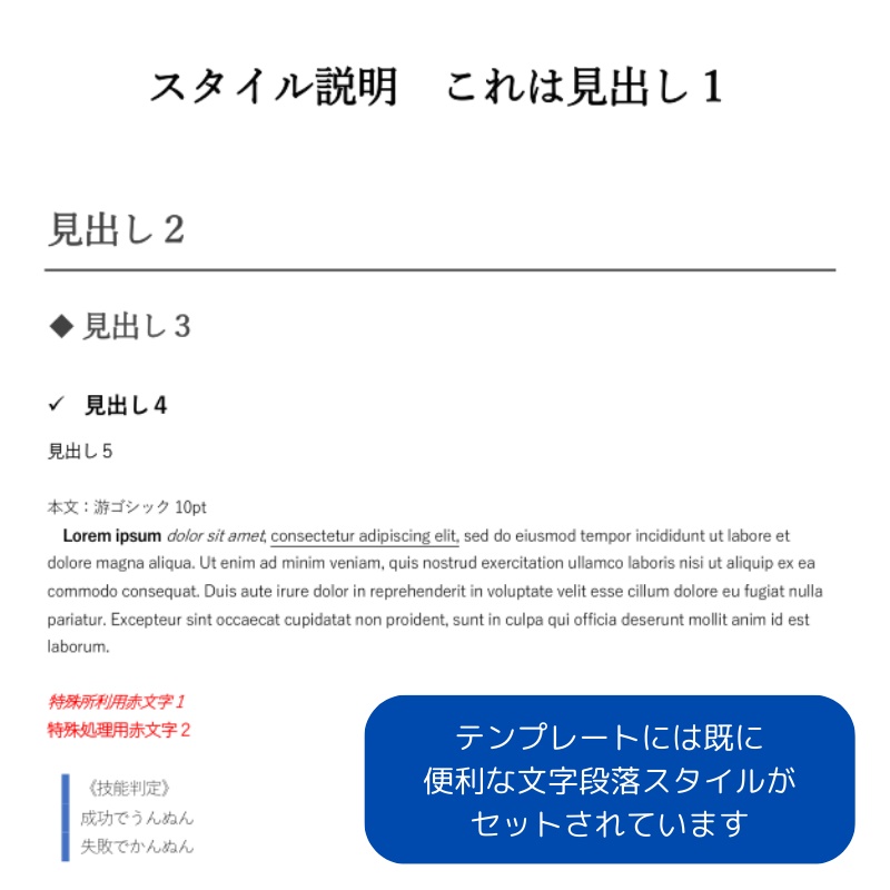 【無料】TRPGシナリオワードテンプレート