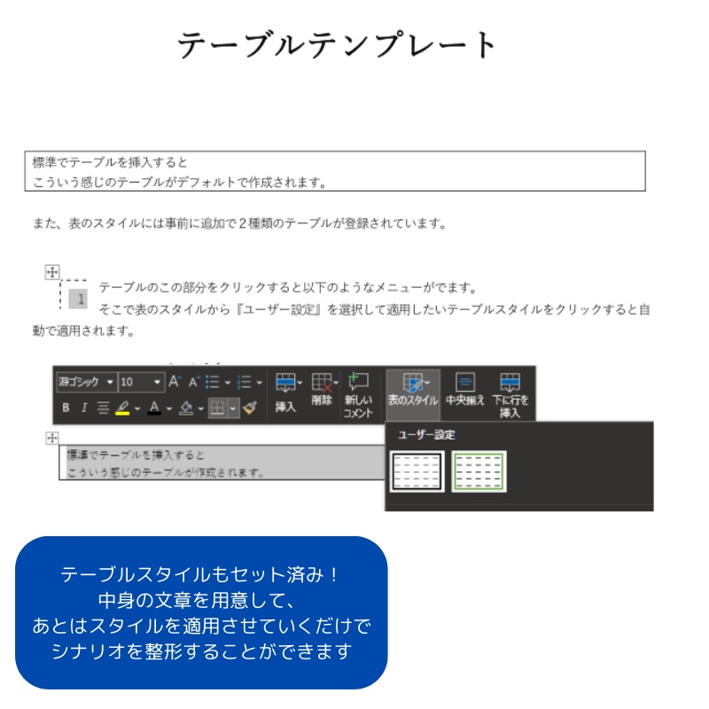 【無料】TRPGシナリオワードテンプレート