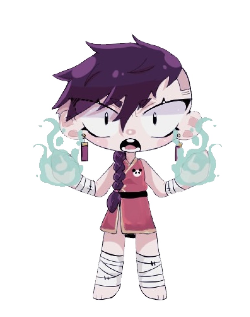 強気なちゃいなガールのアクリルキーホルダー