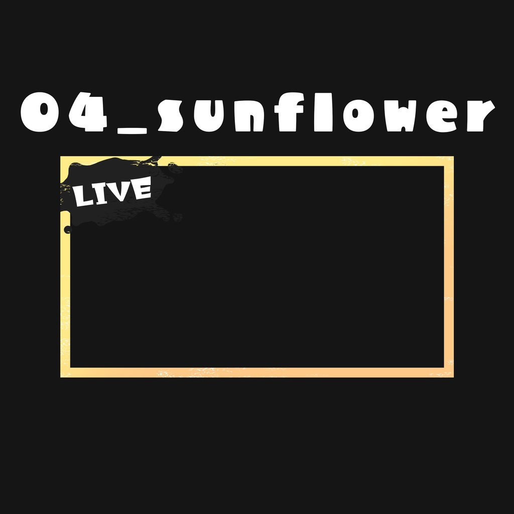 【Vtuber素材】 サムネイル用フレーム inkシリーズ ver2