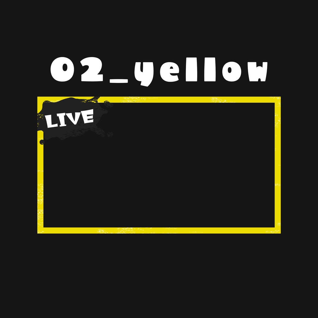 【Vtuber素材】 サムネイル用フレーム inkシリーズ ver2