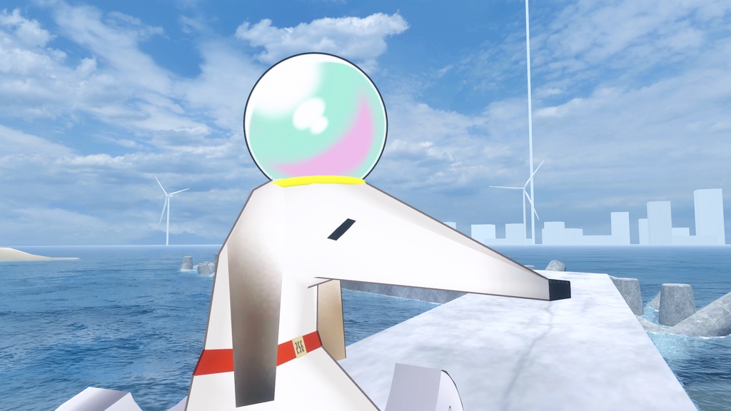 【無料】鉄壁のパールさんが頭に着けてるデカいパール【VRC】