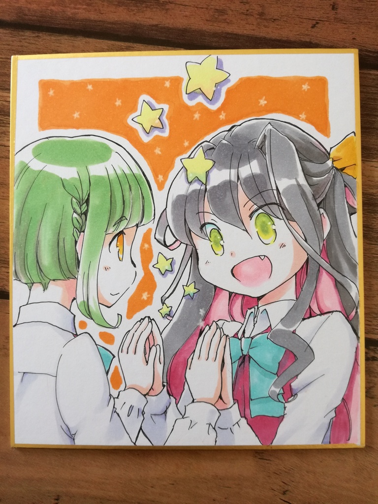 【艦これ】手描き色紙(1/3)