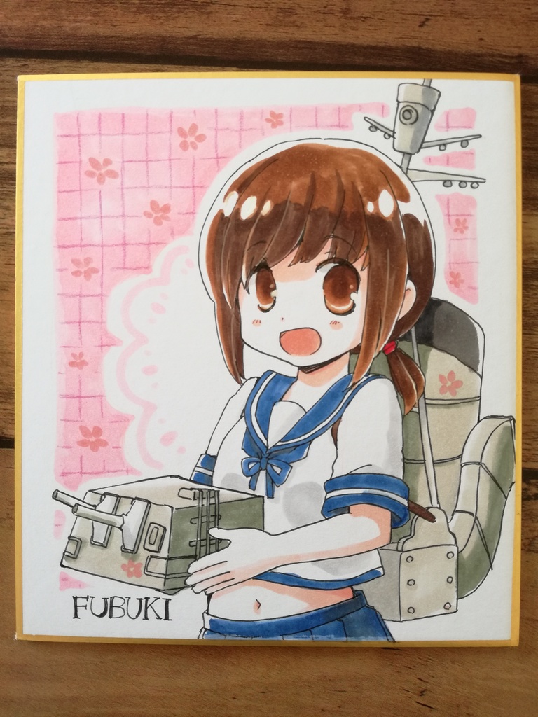 【艦これ】手描き色紙(1/3)