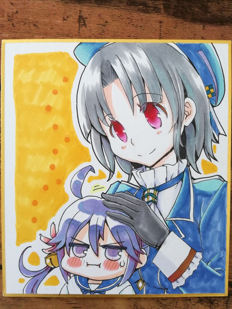 【艦これ】手描き色紙(2/3)