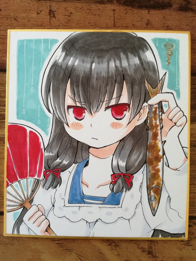 【艦これ】手描き色紙(2/3)