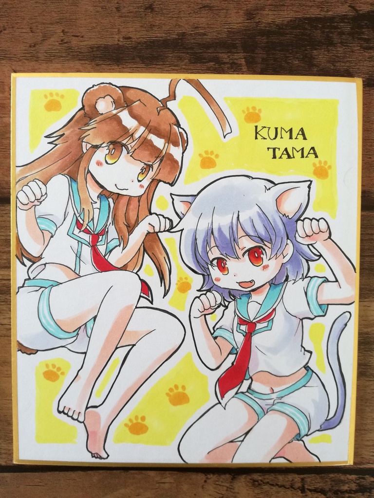 【艦これ】手描き色紙(2/3)