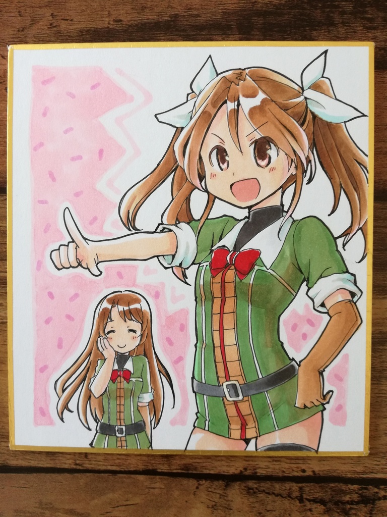【艦これ】手描き色紙(2/3)