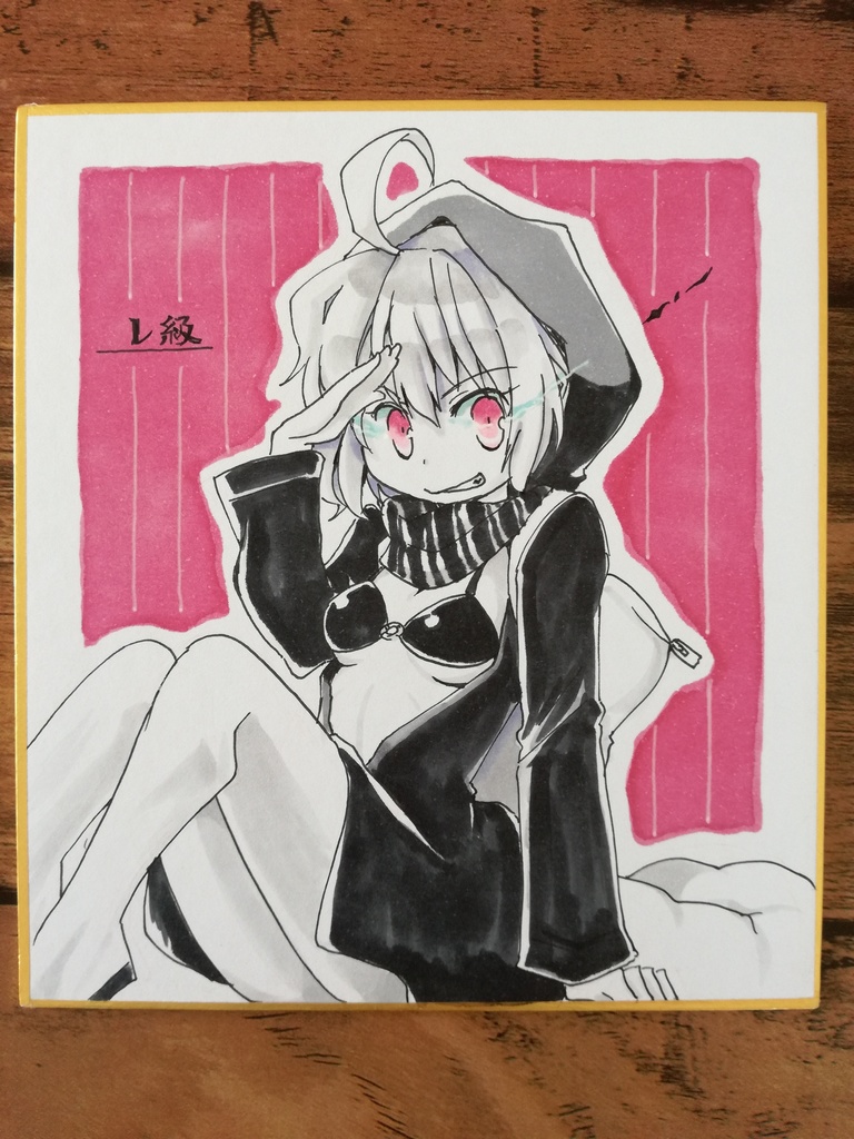 【艦これ】手描き色紙(3/3)