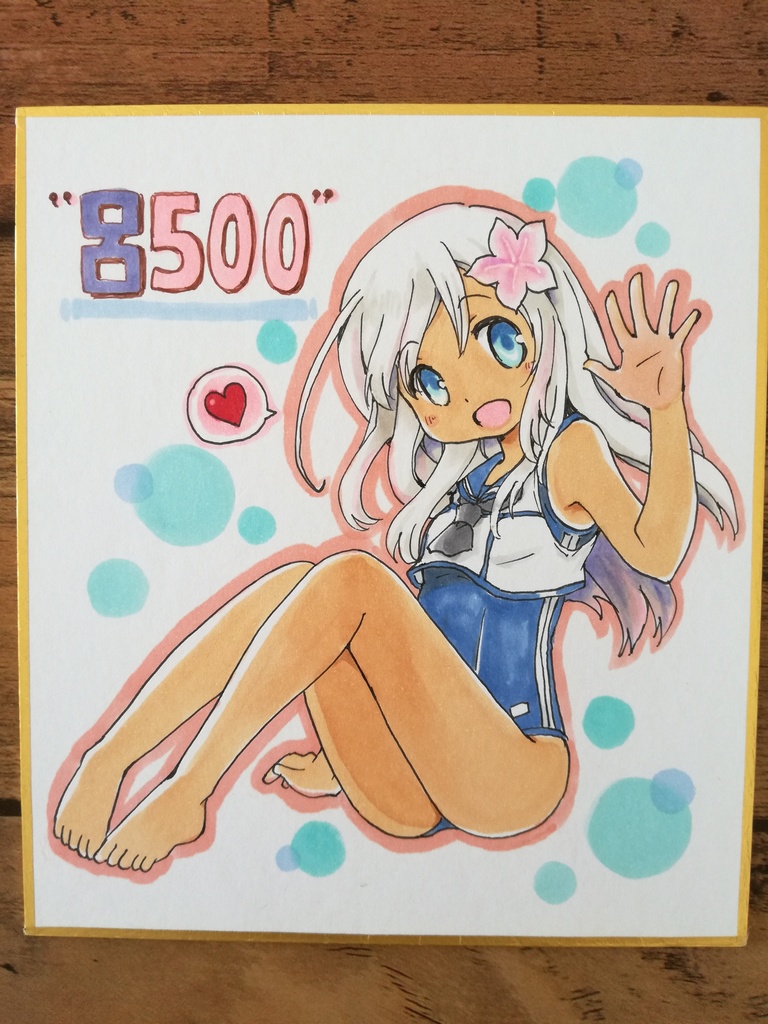 【艦これ】手描き色紙(3/3)