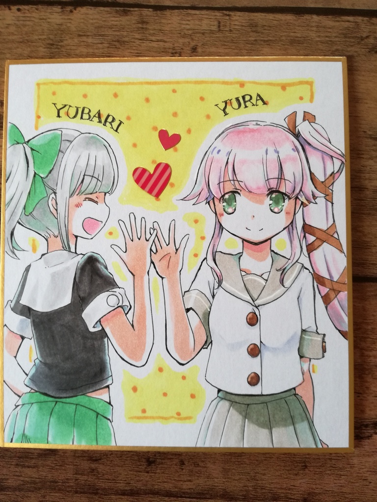 【艦これ】手描き色紙(2/2)