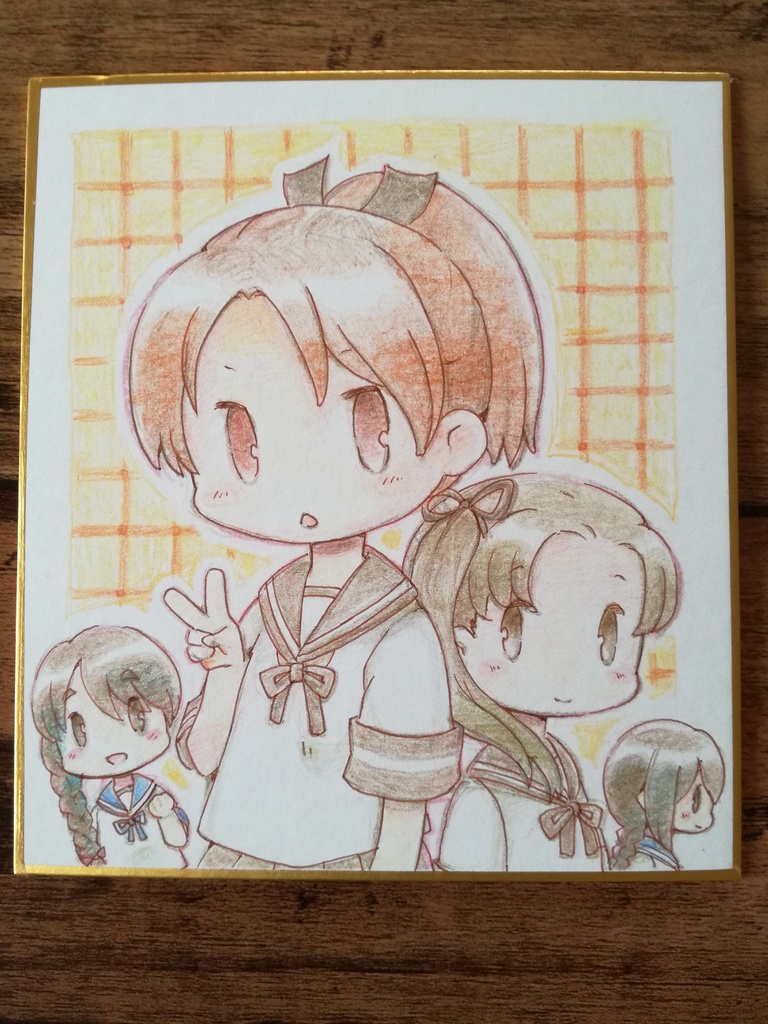 【艦これ】手描き色紙(2/2)