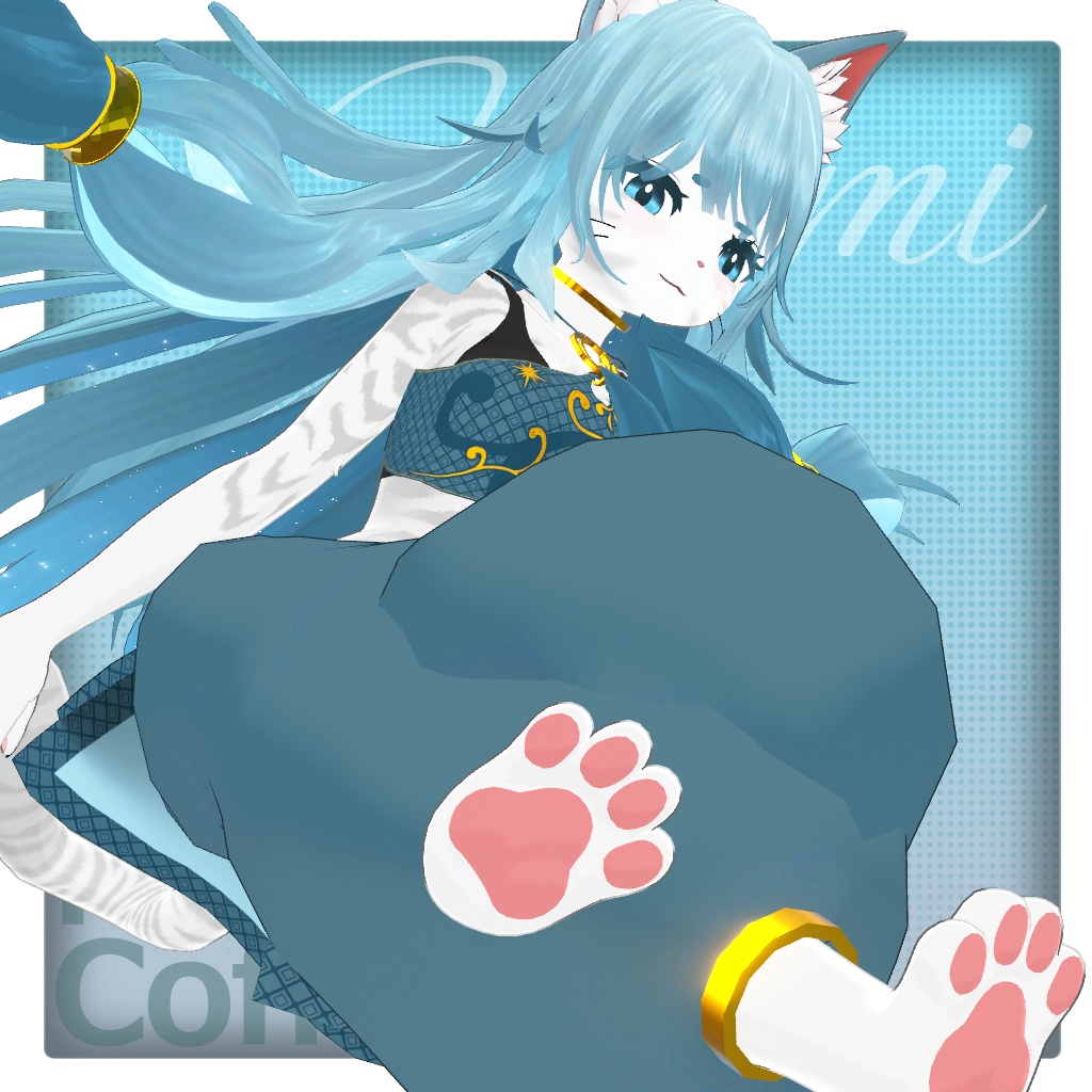 潤海 -うるみ- / オリジナル3Dモデル - ねこやコーヒー3D - 6/6