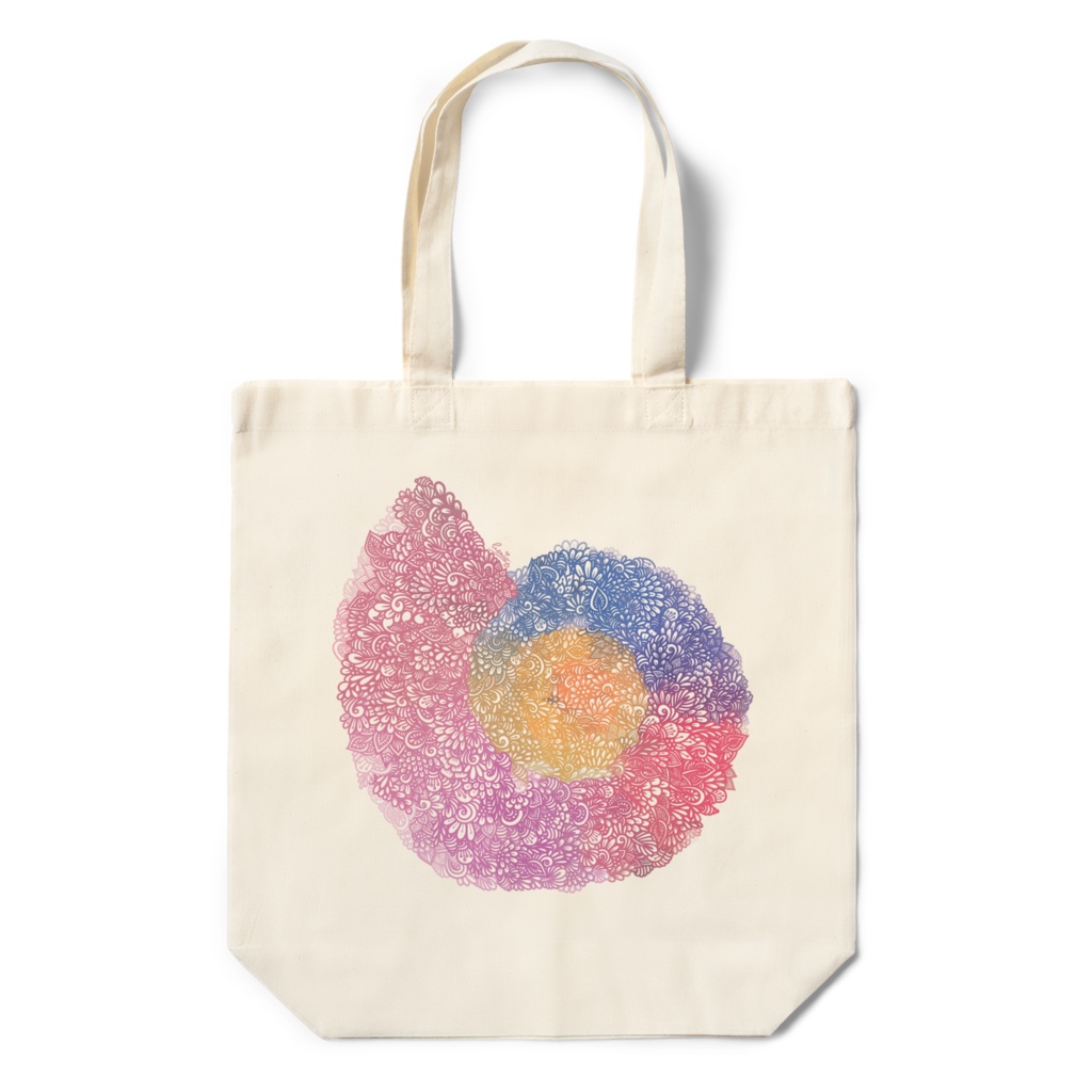 エコバッグ:べにたんぐる(アンモナイト)(2パターン)