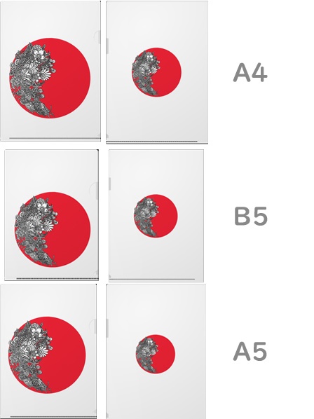 紅丸クリアファイル(A5/B5/A4)