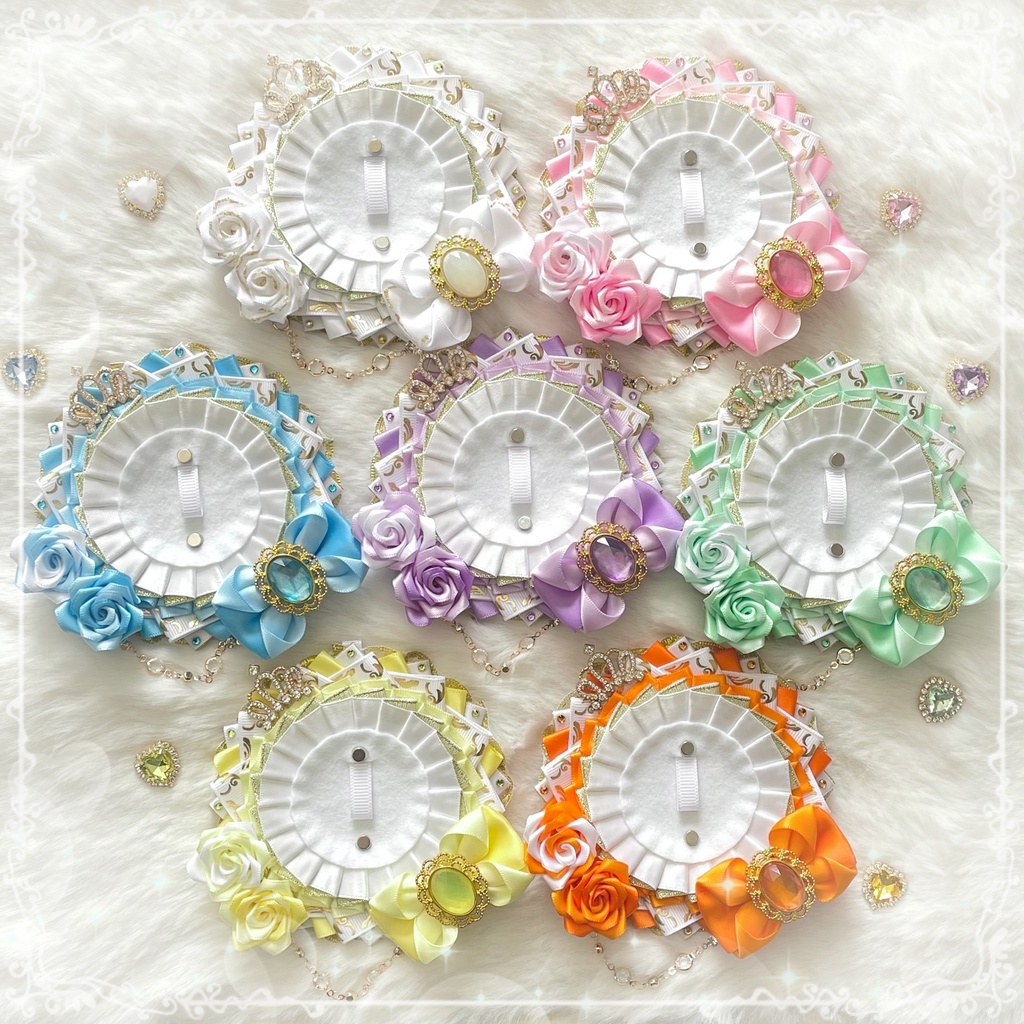 痛ロゼット Prince series mini ホワイト×ゴールドver.