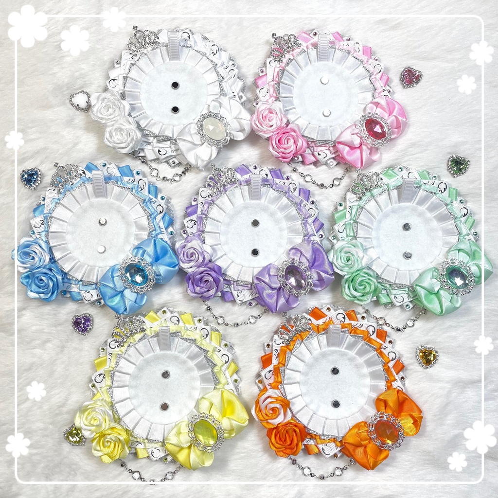 痛ロゼット Prince series mini ホワイト×シルバーver.