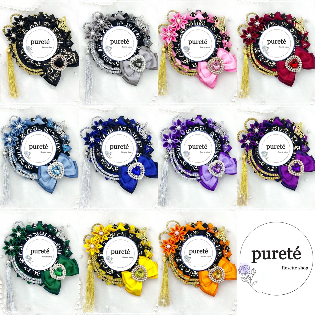 痛ロゼット 和風 中華系 ブラック ver.