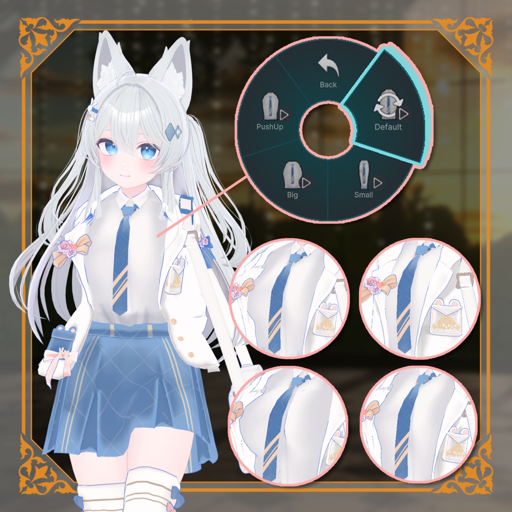 【ライム -Lime- 対応】SCHOOL UNIFORM【VRChat向け衣装モデル MA対応】