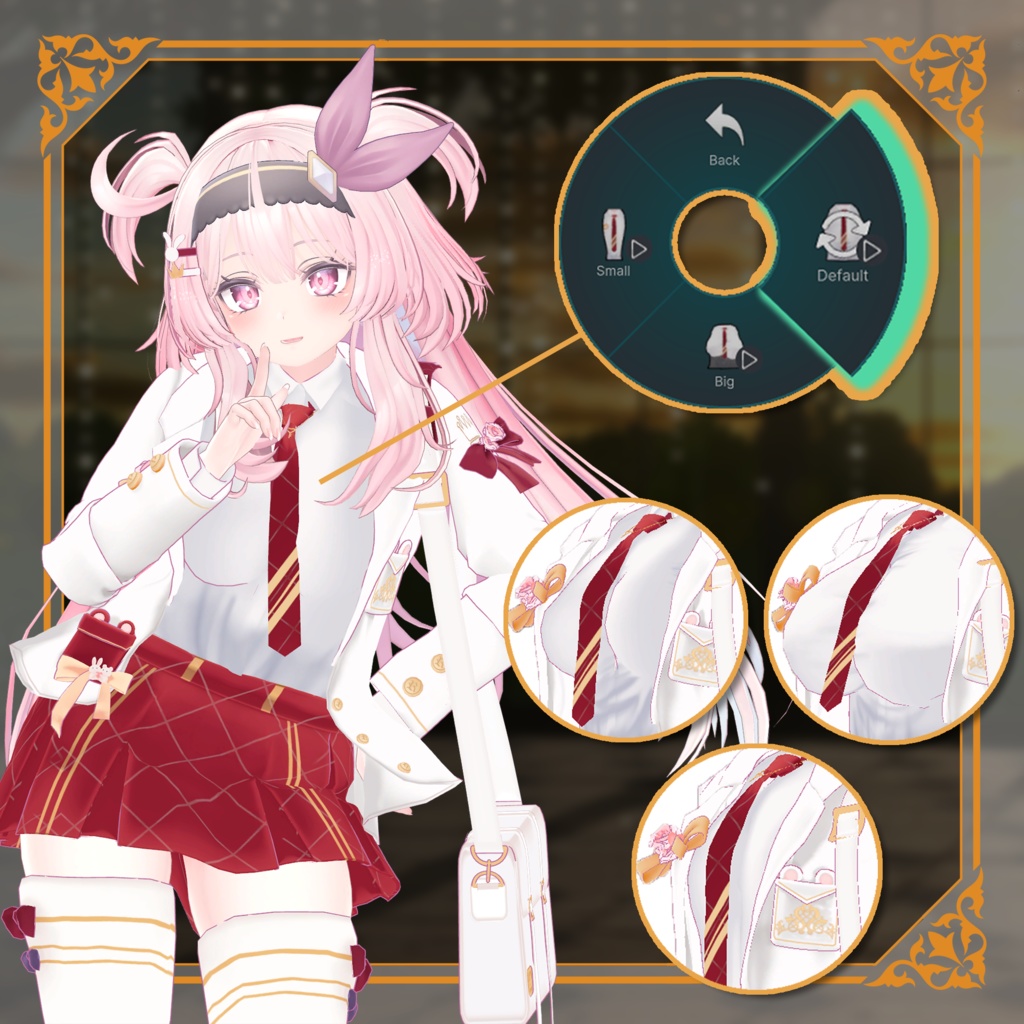 【セレスティア -Selestia- 対応】SCHOOL UNIFORM【VRChat向け衣装モデル MA対応】