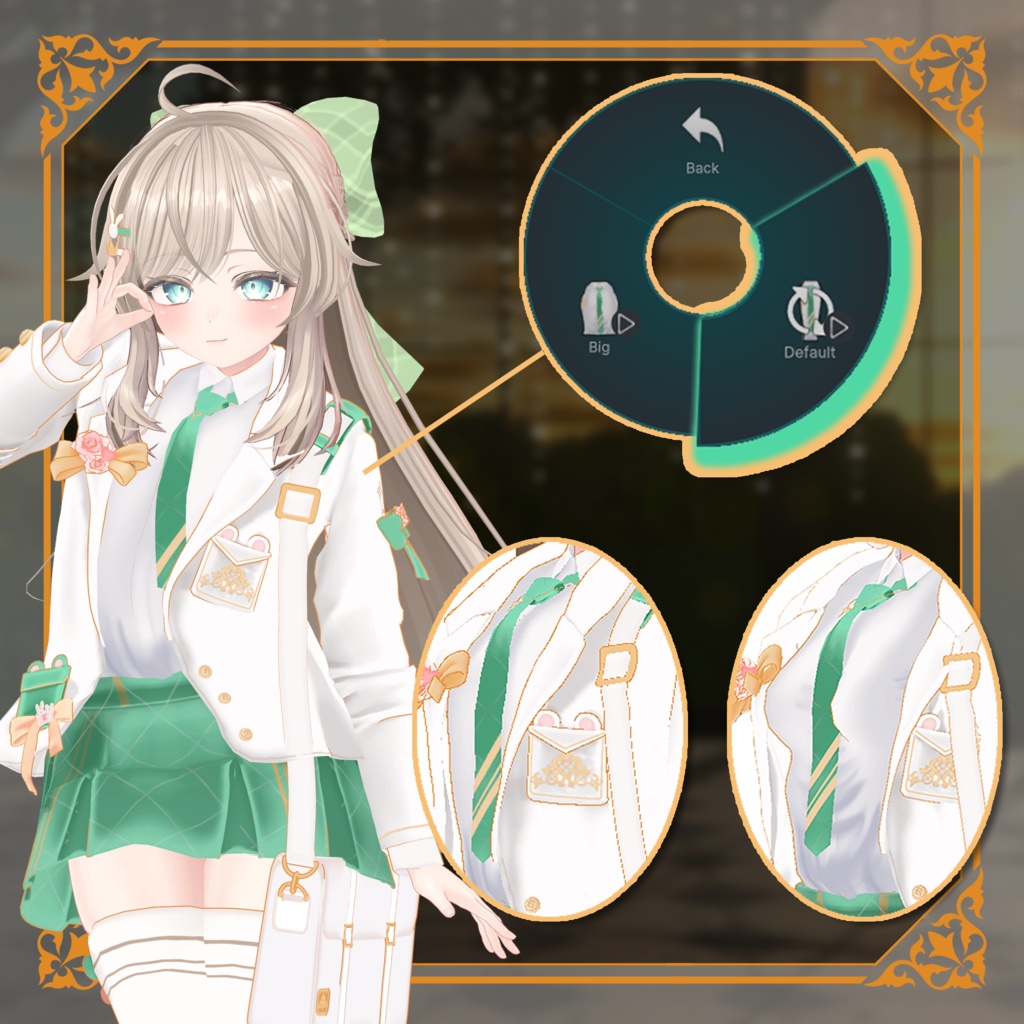 【マヌカ -Manuka- 対応】SCHOOL UNIFORM【VRChat向け衣装モデル MA対応】