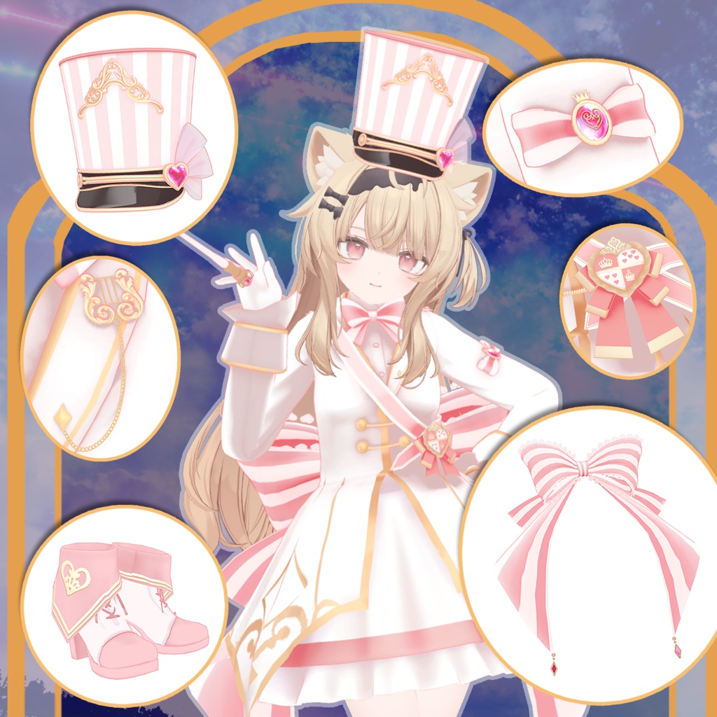 【 エク -Eku- 対応】ORCHESTRA UNIFORM【VRChat向け衣装モデル MA対応】