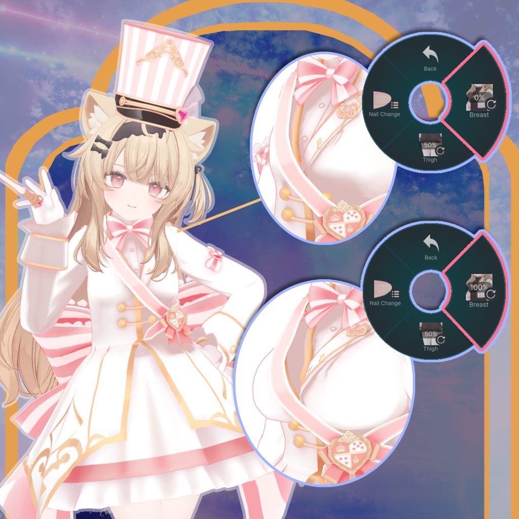 【 エク -Eku- 対応】ORCHESTRA UNIFORM【VRChat向け衣装モデル MA対応】