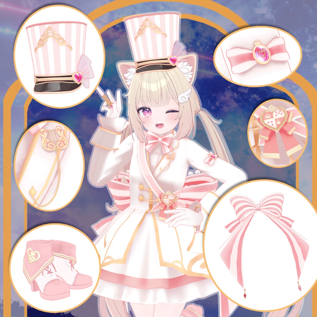 【シフォン -Chiffon- 対応】ORCHESTRA UNIFORM【VRChat向け衣装モデル MA対応】