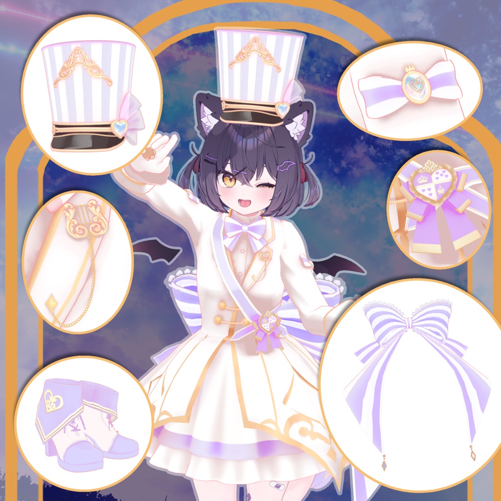 【ショコラ -Chocolat- 対応】ORCHESTRA UNIFORM【VRChat向け衣装モデル MA対応】