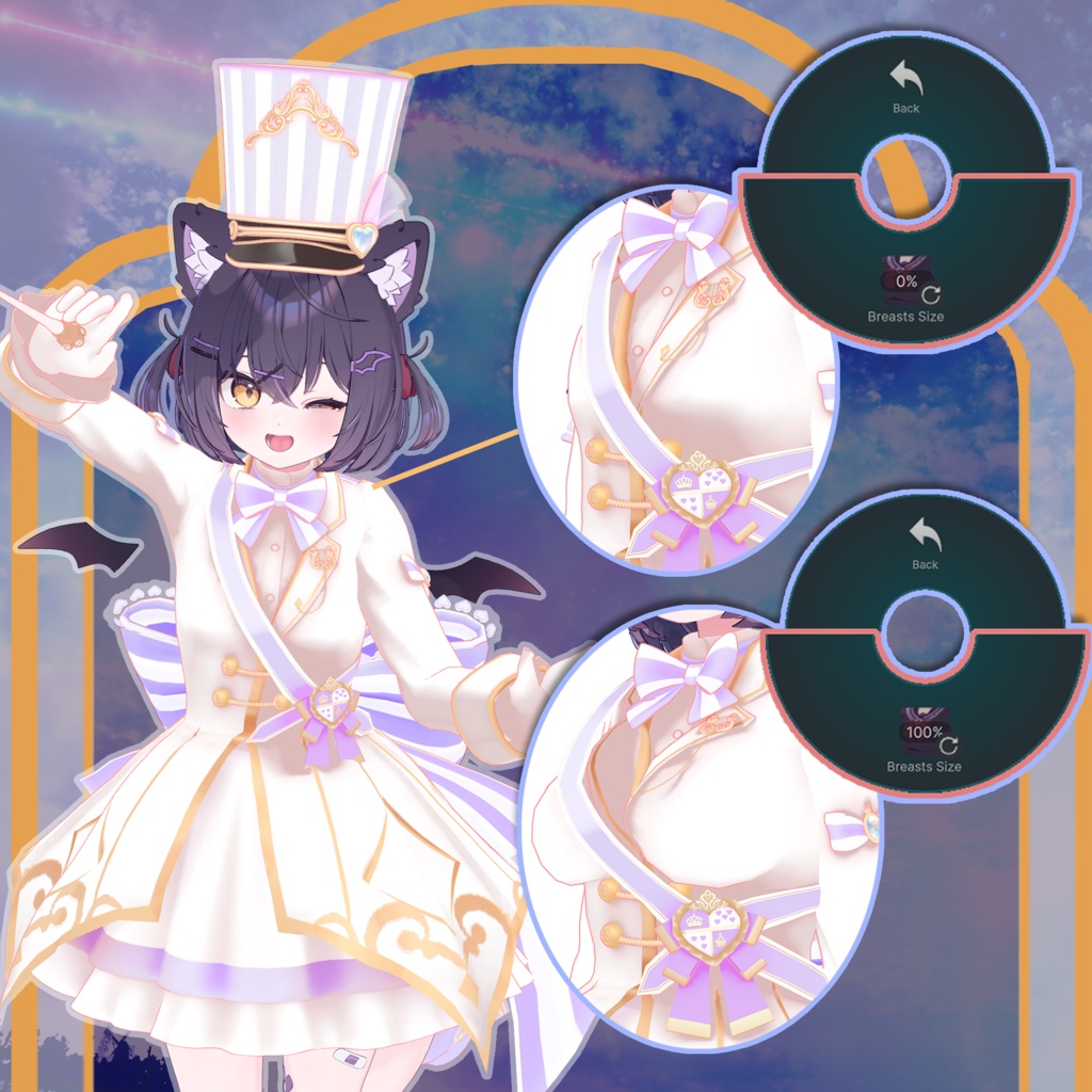 【ショコラ -Chocolat- 対応】ORCHESTRA UNIFORM【VRChat向け衣装モデル MA対応】