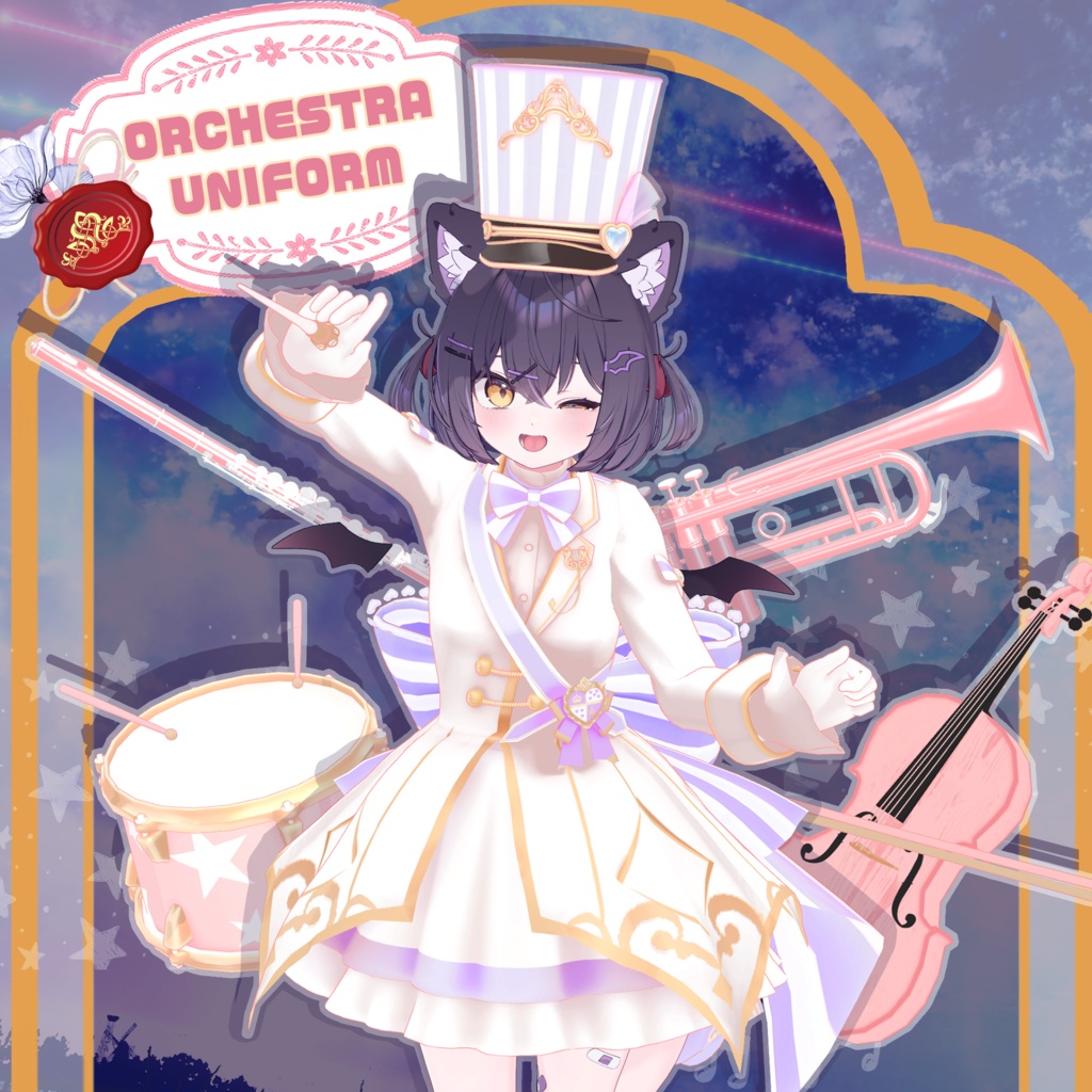 【ショコラ -Chocolat- 対応】ORCHESTRA UNIFORM【VRChat向け衣装モデル MA対応】