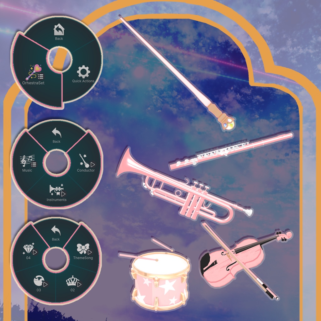 【しお -Sio- 対応】ORCHESTRA UNIFORM【VRChat向け衣装モデル MA対応】