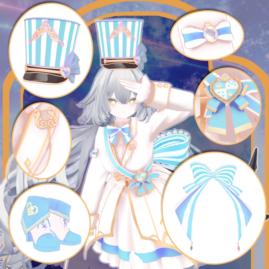 【ルルネ -rurune- 対応】ORCHESTRA UNIFORM【VRChat向け衣装モデル MA対応】