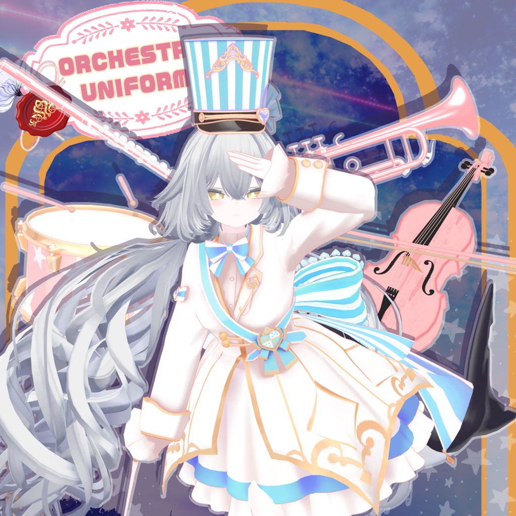 【ルルネ -rurune- 対応】ORCHESTRA UNIFORM【VRChat向け衣装モデル MA対応】