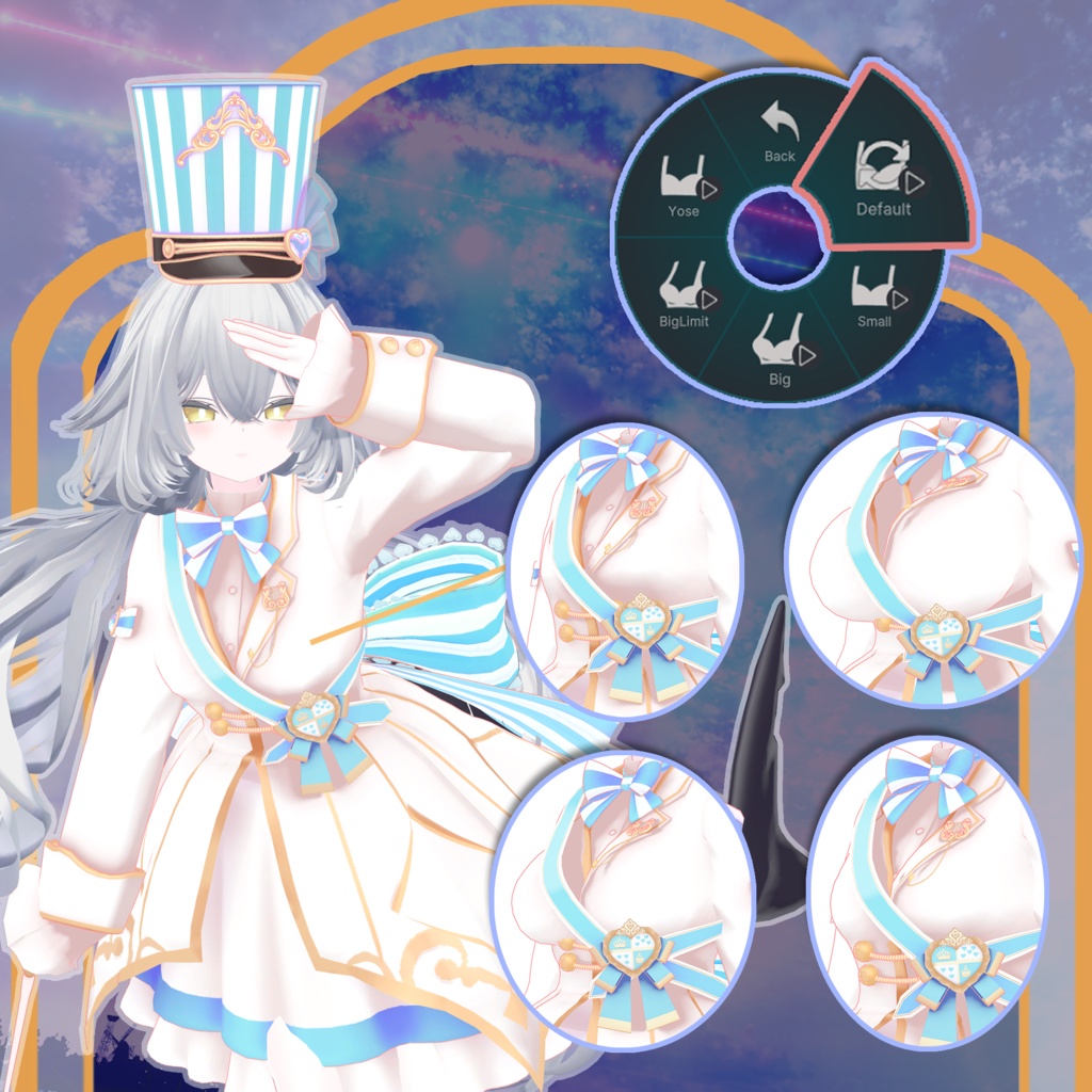 【ルルネ -rurune- 対応】ORCHESTRA UNIFORM【VRChat向け衣装モデル MA対応】