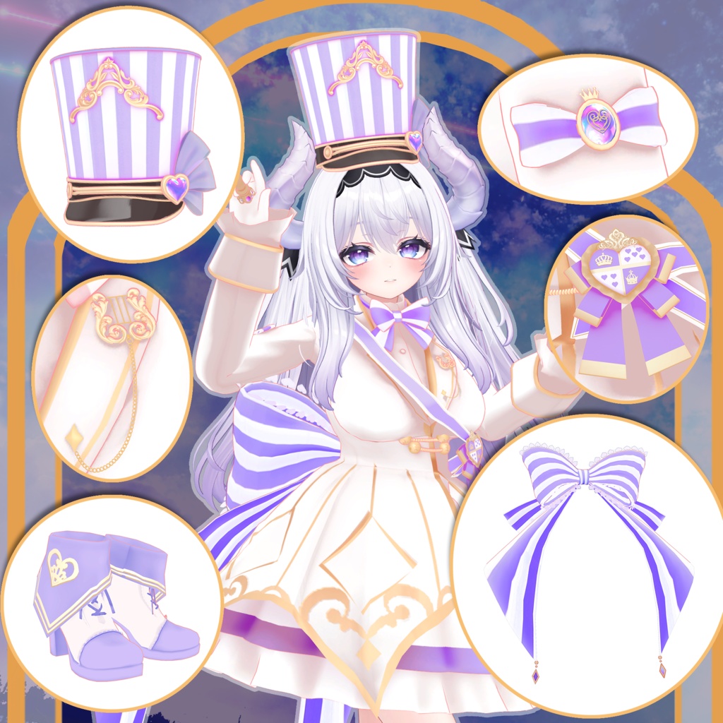 【愛莉 -Airi- 対応】ORCHESTRA UNIFORM【VRChat向け衣装モデル MA対応】