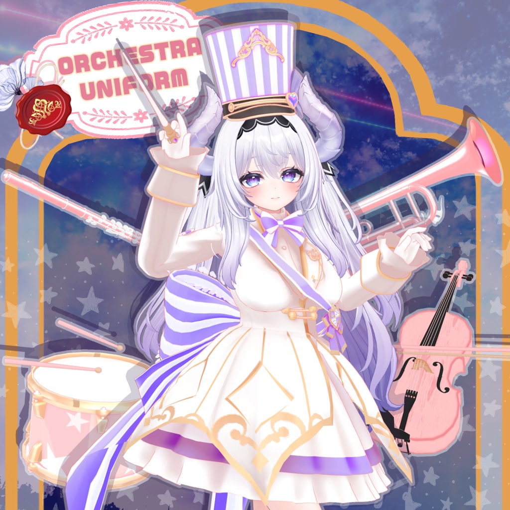 【愛莉 -Airi- 対応】ORCHESTRA UNIFORM【VRChat向け衣装モデル MA対応】