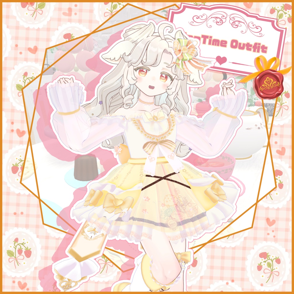 【サバラム -Savarum- 対応】TEATIME OUTFIT【VRChat向け衣装モデル MA対応】