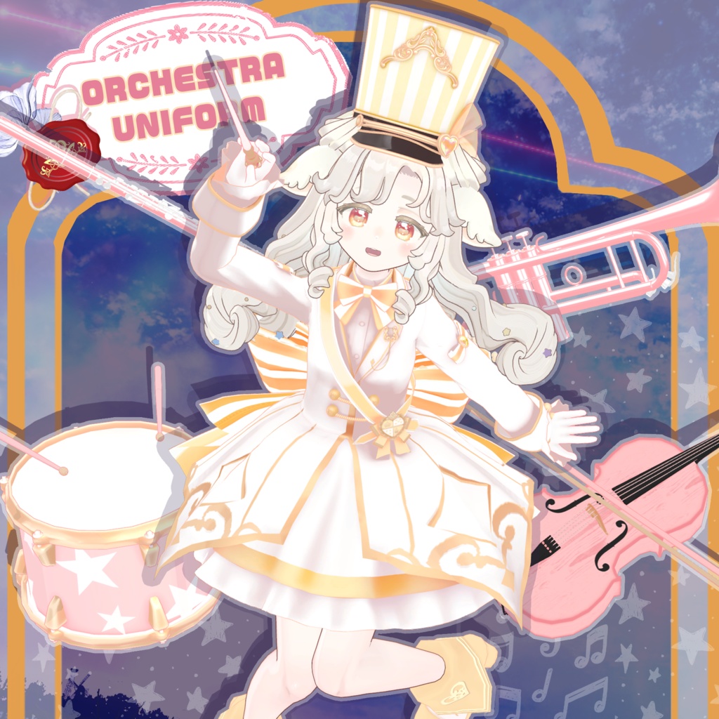 【サバラム -Savarum- 対応】ORCHESTRA UNIFORM【VRChat向け衣装モデル MA対応】