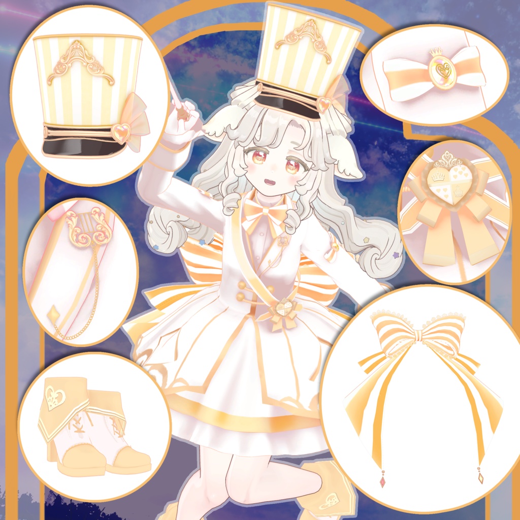 【サバラム -Savarum- 対応】ORCHESTRA UNIFORM【VRChat向け衣装モデル MA対応】