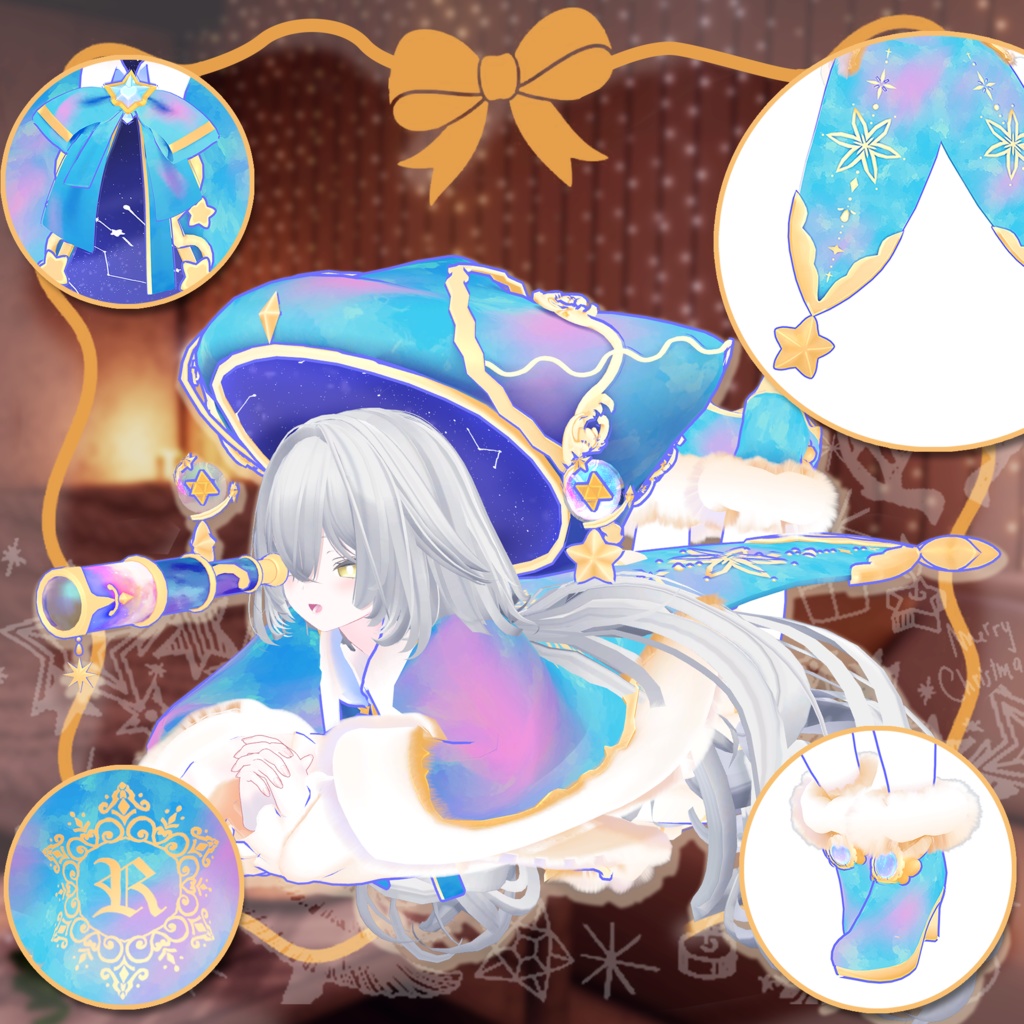 【ルルネ -rurune- 対応】DREAM STELLA【VRChat向け衣装モデル MA対応】