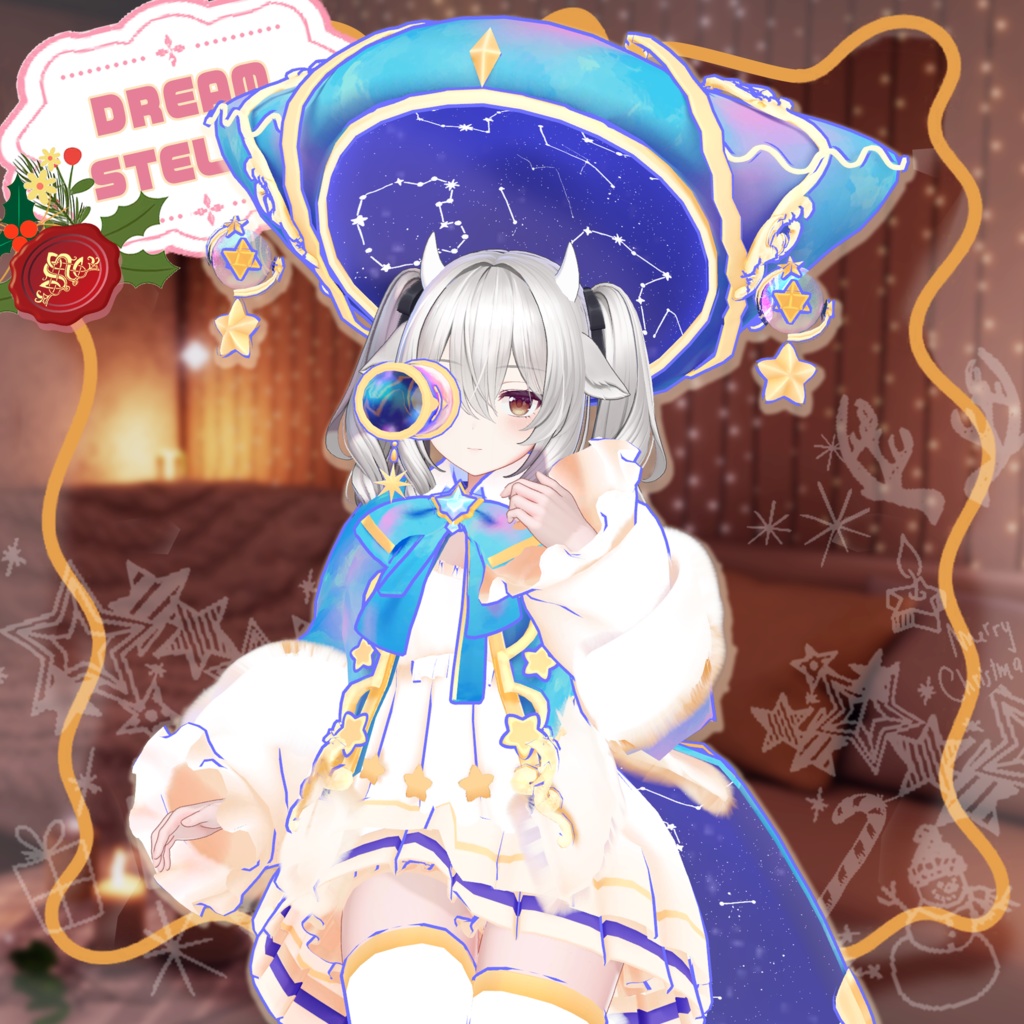 【ミルティナ -Milltina- 対応】DREAM STELLA【VRChat向け衣装モデル MA対応】