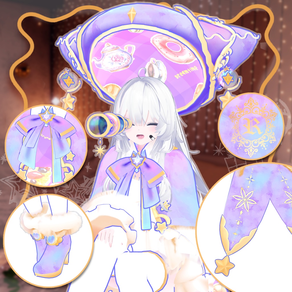 【瑞希 -Mizuki- 対応】DREAM STELLA【VRChat向け衣装モデル MA対応】