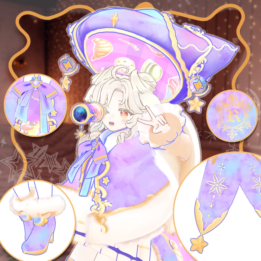 【サバラム -Savarum- 対応】DREAM STELLA【VRChat向け衣装モデル MA対応】