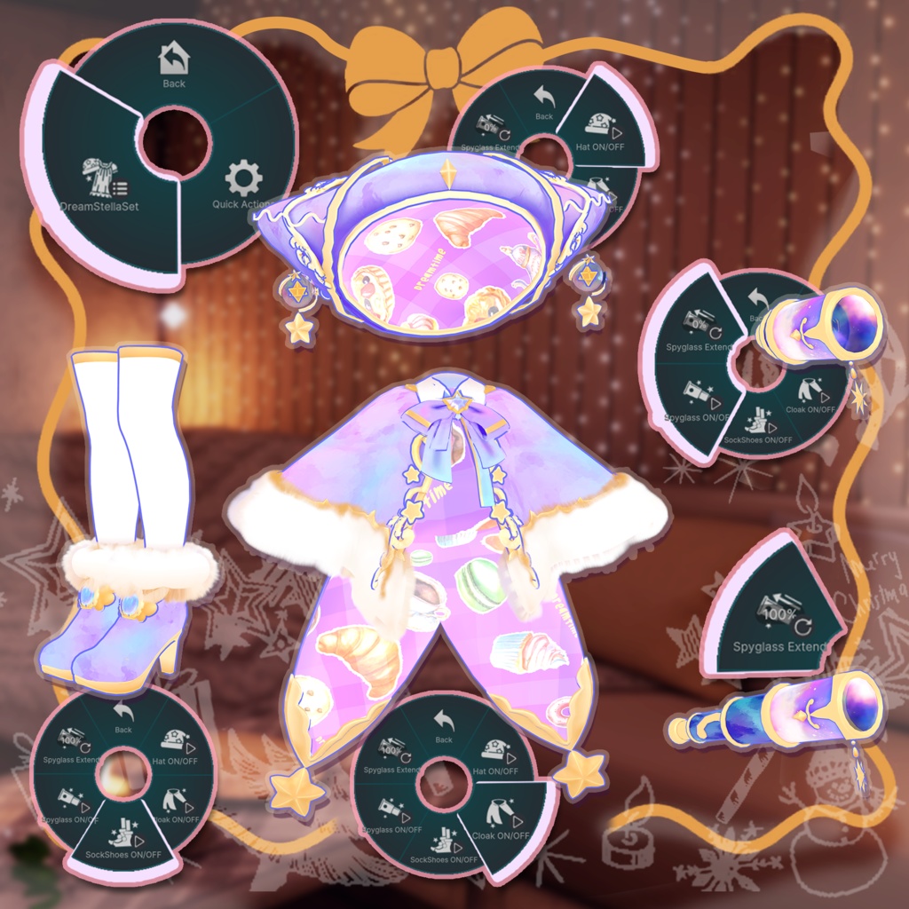 【サバラム -Savarum- 対応】DREAM STELLA【VRChat向け衣装モデル MA対応】