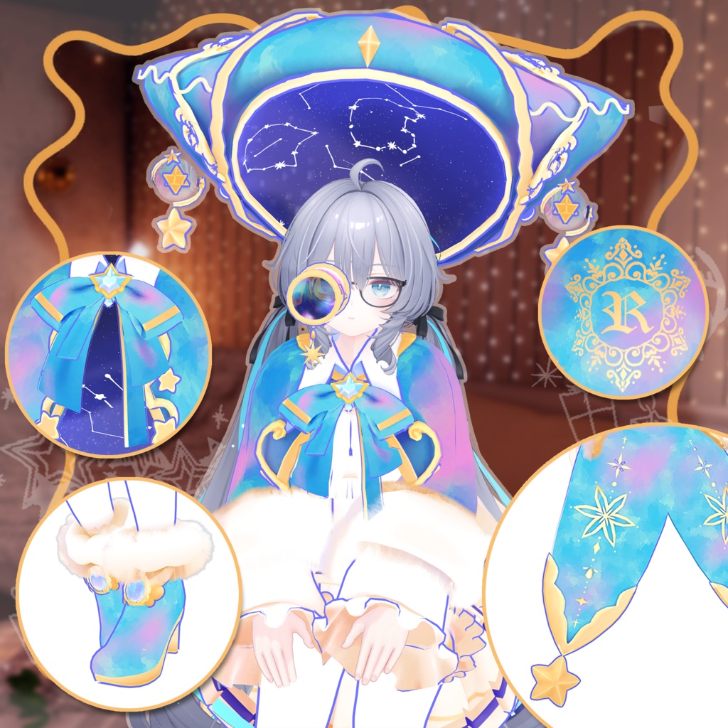 【ラムネ -Ramune- 対応】DREAM STELLA【VRChat向け衣装モデル MA対応】